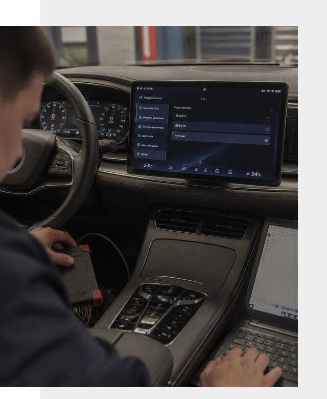 Русификация автомобиля BYD HAN для эксплуатации в Лангепасе